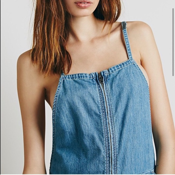 Free People Chambray Jumpsuit - Picture 2 of 7
